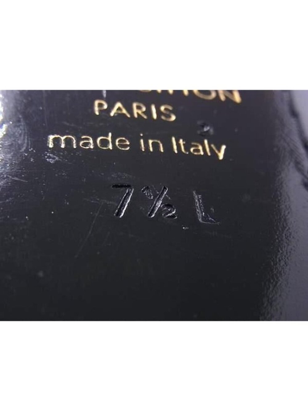 Louis Vuitton Damier Auteuil Line 7.5 Shoes Black - Picture 6 of 6